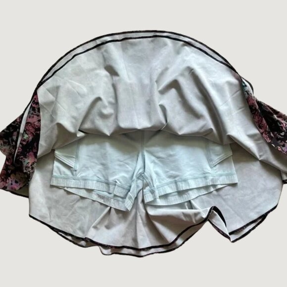 Lululemon Court Rival High-Rise Skirt – Stencil Blossom Red Multi – Size 6 - Picture 4 of 9
